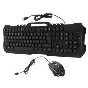 Clavier Rgb Clavier Mécanique Filaire Rétroéclairé Clavier USB Ergonomique - Photo 1/12