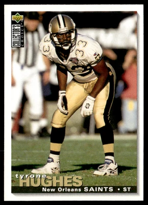 1995 Upper Deck Collector's Choice - Tyrone Hughes #159 - Image 1 of 2