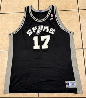 Camiseta Vintage Mario Elie Champion 52 San Antonio Spurs Duncan Robinson Parker Foto 1 de 4