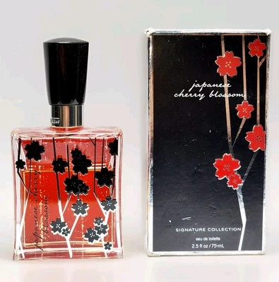 Vintage Bath & Body Works Japanese Cherry Blossom Eau de Toilette spray 2,5 oz. Novo na caixa aposentado - Imagem 1 de 4