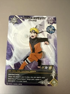 Naruto CCG TCG PR-054 Naruto Uzumaki (Clone) Foil Promo Card - Image 1 of 2