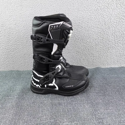 Botas de motocross Fox Racing Comp 3 MX negras para niños jóvenes talla Y4 EU 36 Foto 1 de 4