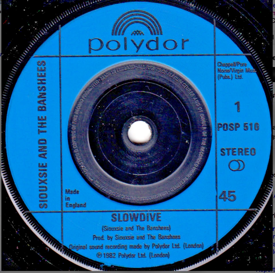 Siouxsie & The Banshees - Slowdive             POSP510            VINYL MINT - Image 1 of 1