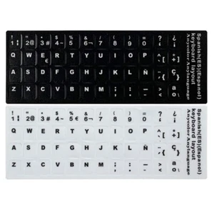 Spanish Letter Keyboard Sticker Keypad Cover for Notebook Computer Desktop - Picture 1 of 13