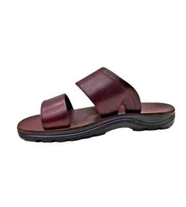 Sandalias de cuero genuino con punta abierta deslizables para hombre - Hechas a mano en Tierra Santa - Imagen 1 de 8