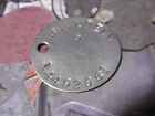 WW2 relic dogtag RTR RAC Replacement General Service Corps - BLUNDELL 14492961