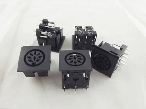 Adaptador de conector de montaje en panel hembra conector circular de 8 pines DIN 10 un. - Imagen 1 de 12