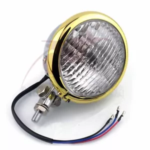 Faro de 4,5" ESTILO BATES para Harley Chopper Bobber Personalizado Cruiser Cafe Racer - Imagen 1 de 7