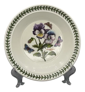 Cuenco de sopa Portmeirion Botanic Garden Rim Pansy Inglaterra nuevo con etiquetas - Imagen 1 de 3
