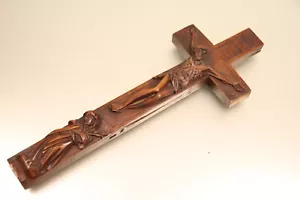 Antikes Reliquienkreuz Buchsbaum Schieberkreuz 21,3cm Klosterarbeit - Bild 1 von 1