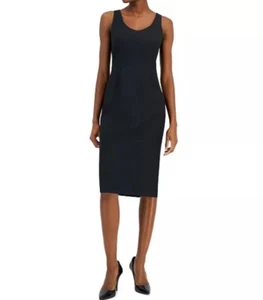 Nipon Boutique Women’s Crepe Sheath Dress In Black Size 6 - Picture 1 of 6
