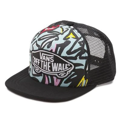Vans Off The Wall Beach Girl Blue Glow Trucker Womens Classic Patch Snapback NWT - Image 1 of 3