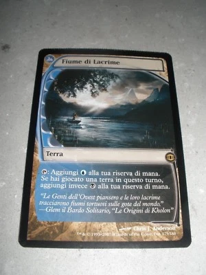 MTG Magic Misprint Crimped Italian River of Tears x1 Future Sight NM - Image 1 of 3