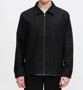 SATURDAYS NYC FLORES ANZUG SHIRT JACKE IN SCHWARZ - Bild 1 von 6