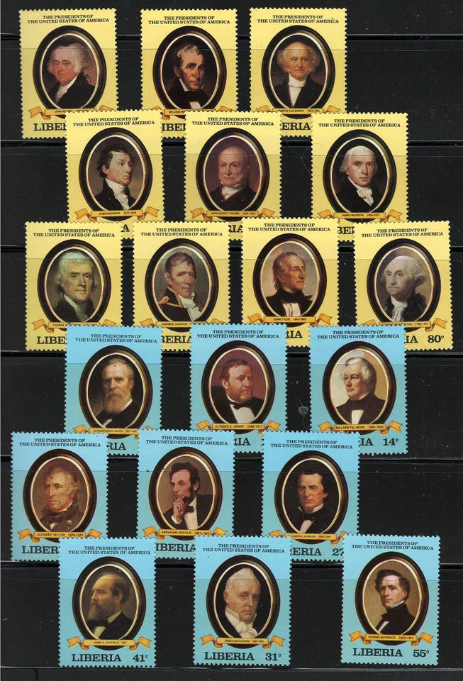 LIBERIA   1981  Very Fine MNH Stamps " Presidents of the U.S. " " - Image 1 of 1