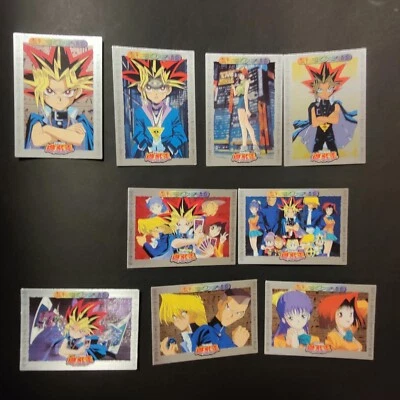 Yugioh 1998 Toei Amada Anime Bandai Silver Foil Cards #46-54 COMPLETE RARE SET - Image 1 of 4