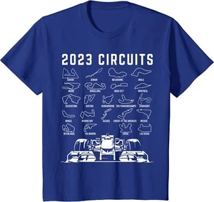Formula Racing Track Circuit Race Car Lover 2023 Gift Youth Unisex T-shirt - Picture 1 of 7