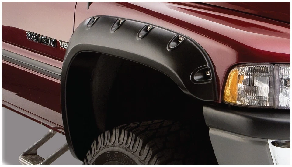 Guardabarros delantero Bushwacker 50029-02 estilo bolsillo llamaradas para Ram 1500 Ram 2500 3500 Foto 1 de 1