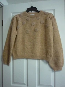 Women's Polagram  sweater size large (Tan) - Picture 1 of 8