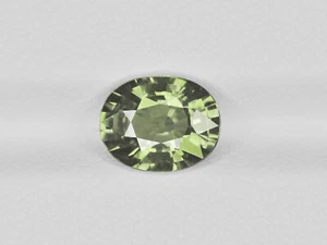 AIGS Certified MADAGASCAR Fancy Sapphire 2.16 Cts Natural Unbehandelt Olive Green - Bild 1 von 6