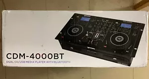 Gemini CDM-4000BT 2 canaux double CD/MP3/USB DJ lecteur multimédia contrôleur/système de mixage - Photo 1 sur 4