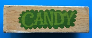 Studio G ~ rosa Licht ~ HALLOWEEN CANDY DESIGN ~ Holz montiert Gummistempel ~ A - Bild 1 von 4
