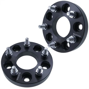 (2) 25mm Wheel Spacers 5x4.75 to 5x4.75 | 7/16" Studs | 70.5mm Hubcentric No Lip - Picture 1 of 3