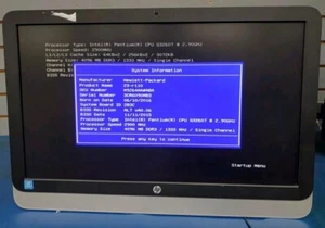 HP 23-r110 All-in-One Desktop Computer Intel Pentium G3260T 4GB Ram No HDD - Picture 1 of 5