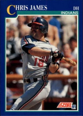 1991 Score #491 Chris James - NM - Image 1 of 2