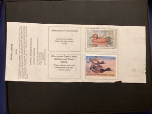 ICOLLECTZONE US RW52 1987 Wisconsin License with Stamp (A100) - Picture 1 of 2