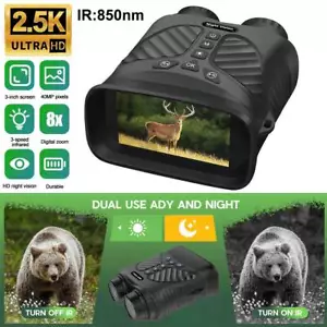 2.5K HD Day&Night Vision Hunting Binoculars HD Video Telescope 8X Digital Zoom - Picture 1 of 24