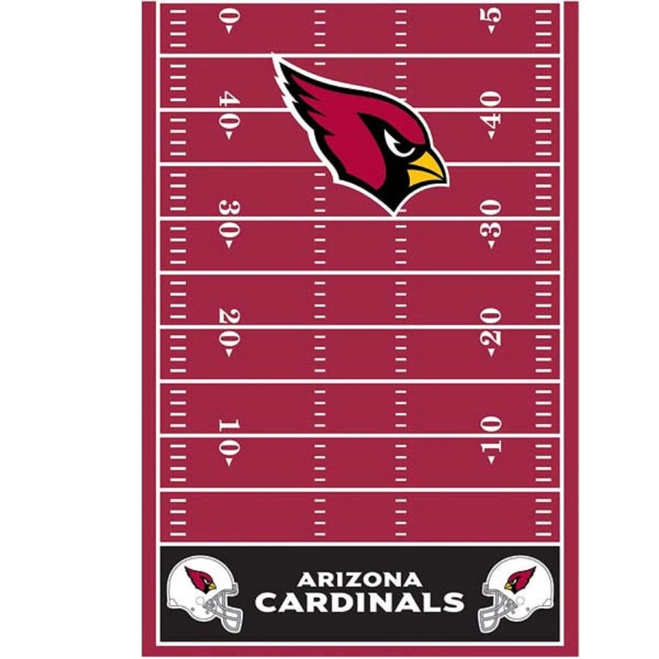 Mantel de plástico para decoración de fiestas deportivas de fútbol americano profesional de Arizona Cardinals NFL Foto 1 de 1