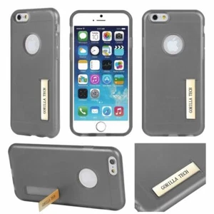 Funda a prueba de golpes Gorilla Tech con soporte de gel para Galaxy y iPhone + vidrio templado - Imagen 1 de 21