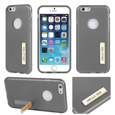 Funda a prueba de golpes Gorilla Tech con soporte de gel para Galaxy y iPhone + vidrio templado Foto 1 de 4