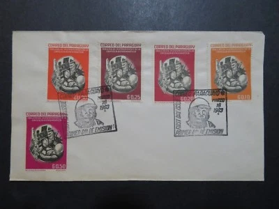 Paraguay 1963 Space Series FDC / Minor Creasing - Z8593 - Image 1 of 2