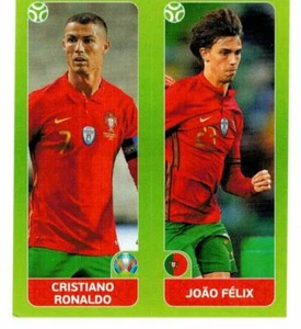 PANINI EURO 2020 PEARL SWISS EDITION FIGURINA 657 CRISTIANO RONALDO - JOAO FELIX - Picture 1 of 3