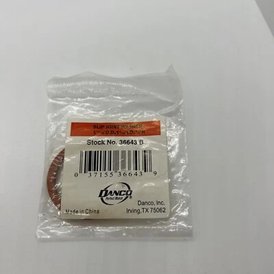 Arandela de juntas deslizantes Danco 36643 B 1-11/16" OD x 1-7/16" ID x 1/8" H Foto 1 de 4