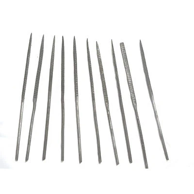 Hawk ( F340R ) 10 Pc Needle Rasp Heat Treated File Set about 5-1/2 inches each_ - Image 1 of 4