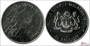 1977 Malaysia 25 Ringgit / Asian Games / 35 gr. silver S/C / UNC KM0 - Picture 1 of 1