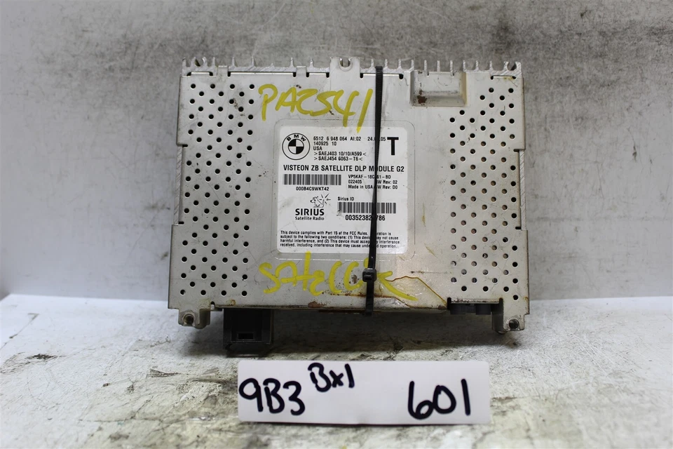 BMW 323i 525i 2005-2006 receptor de satélite remoto 65126948064 módulo 601 9B3 B1 Foto 1 de 4