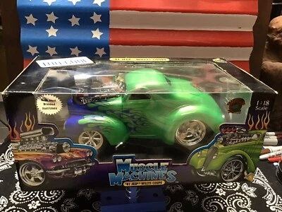 Muscle Machines 41 Jeep Willys Coupe Frantic Frog 1:18 Scale  - Image 1 of 4