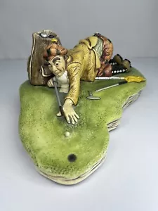 Vintage Ton Golf Figur 840 Silly Golfer Naturecraft England 1974 Man Cave - Bild 1 von 13