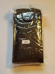Vertical style PU leather flip phone case, cover to fit Nokia E63 - black - Picture 1 of 4