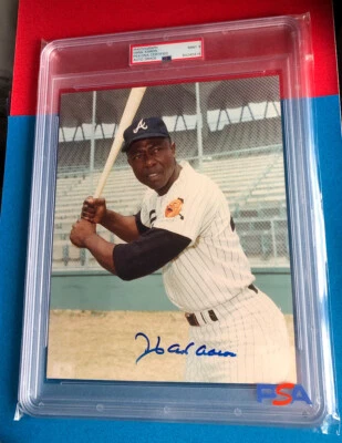Hank Aaron Signed 8x10 Color Photo - PSA/DNA Authentic - BEAUTY !!!! - Image 1 of 4