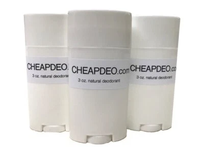 3-Pack: CHEAP Natural Deodorant - Premium Ingredients, Essential Oils, No Bull - Image 1 of 4