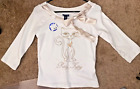  White Limited Too Girl s Pretty Kitty Shirt Top Size 14 NWT