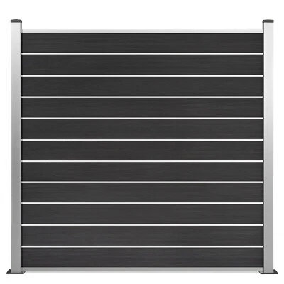 WPC Zaun Lignes Excellent Coex Sichtschutz Lamellenzaun Windschutz Alu Pfosten - Bild 1 von 2