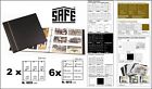 Postcard Album Standard Black Safe 1319-5 +8 Wrap for 96 New Postcards