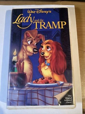 Walt Disney’s Lady and the Tramp 1955 (VHS-1987) Black Diamond Classics - Image 1 of 2