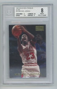 Michael Jordan 1997-98 Skybox Premium And One #10 Chicago Bulls BGS 8 - Picture 1 of 2